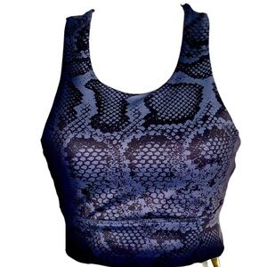 AllFenix Australian‎ Pilateswear Python Print Racerback Sports Bra